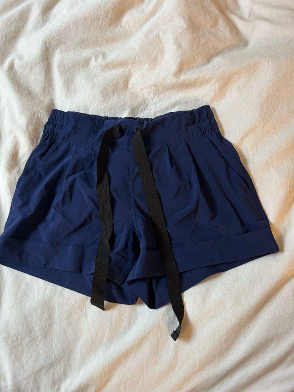 lululemon athletica Navy Athletic Drawstring Shorts